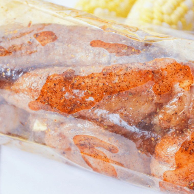  Seasoning ingredients laid out for Air Fryer Blackened Chicken Tenders.