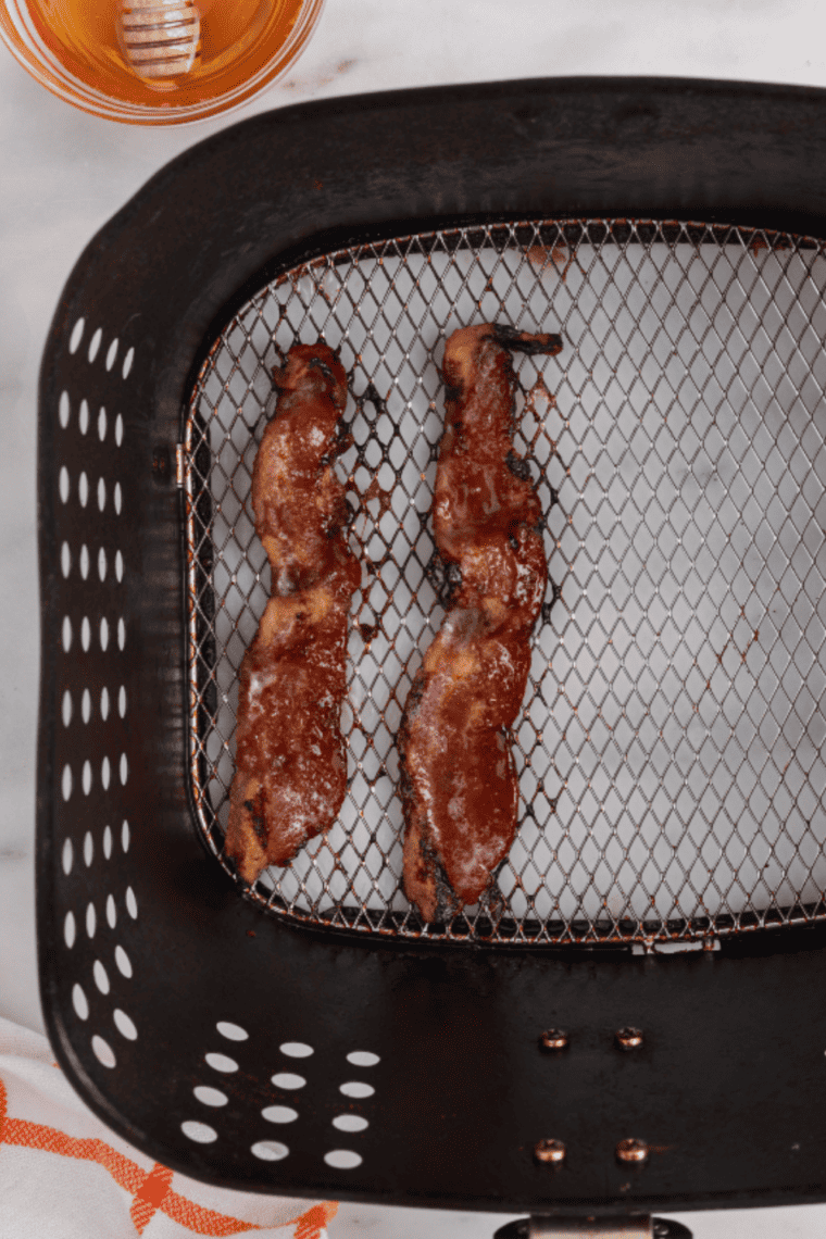 Air Fryer Brown Sugar Candied Bacon