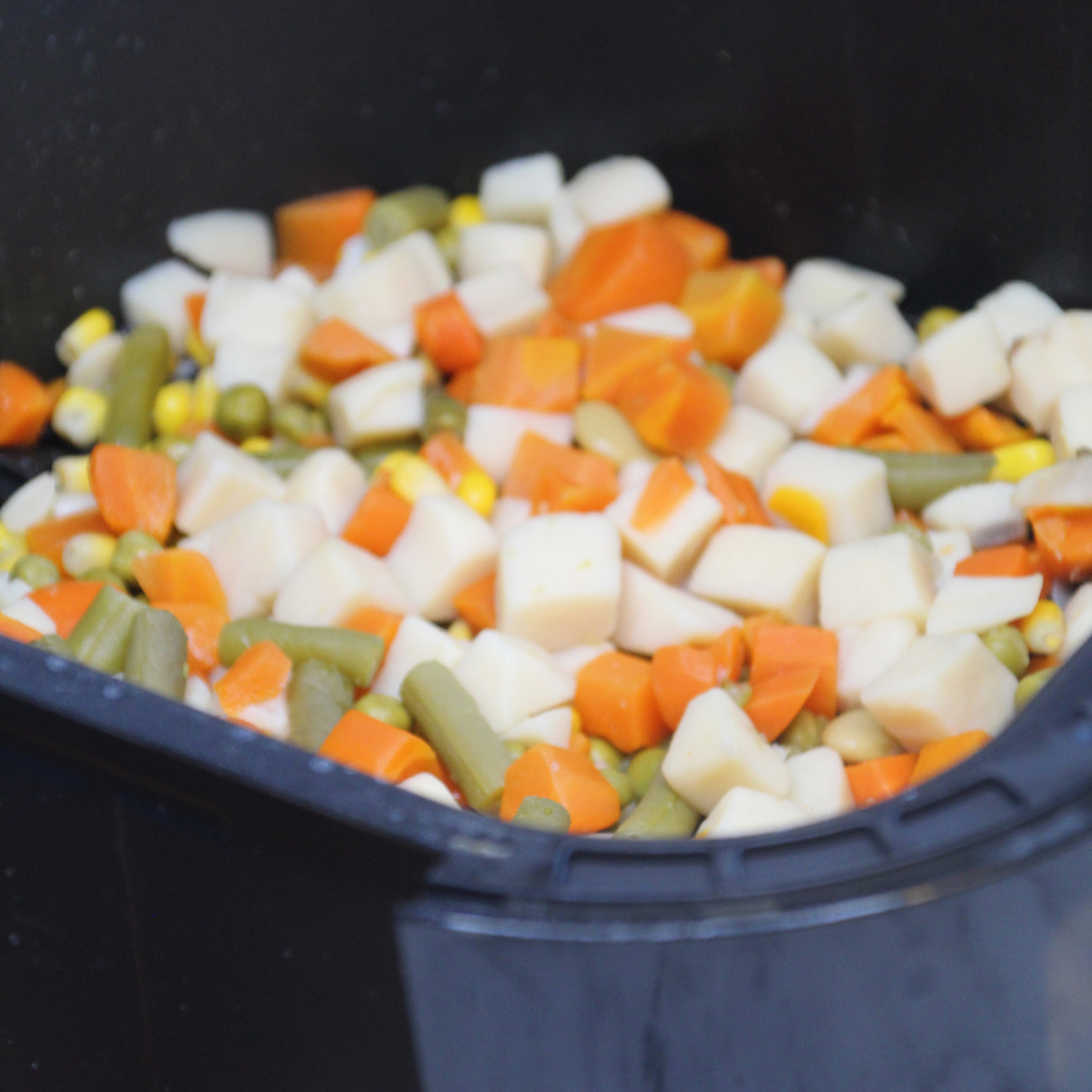 Air Fryer Canned Mixed Vegetables Fork To Spoon