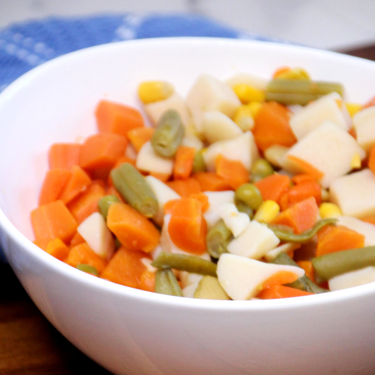 Air Fryer Canned Mixed Vegetables Fork To Spoon