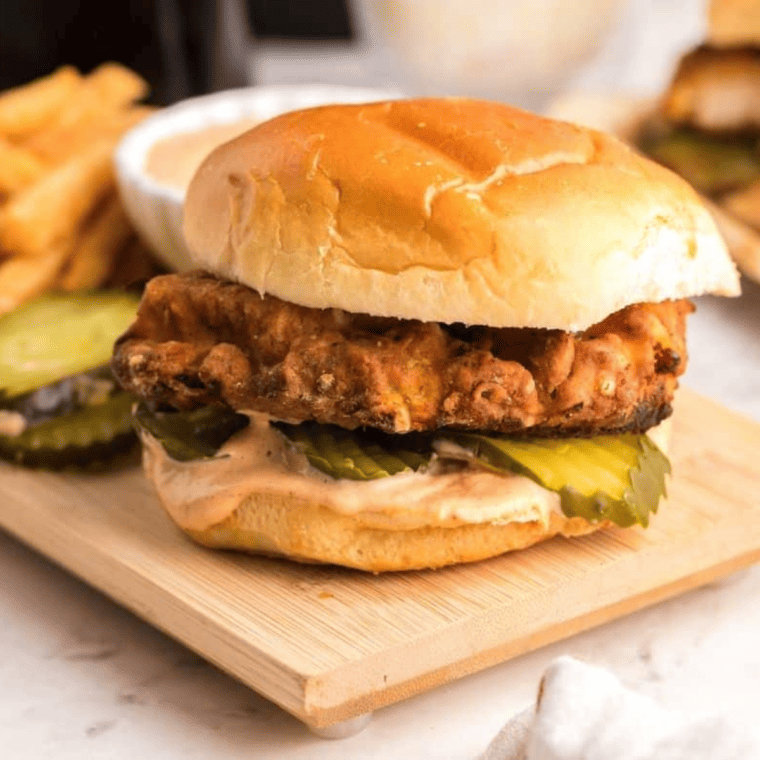 Chick-fil-A Chicken sandwich on plate
