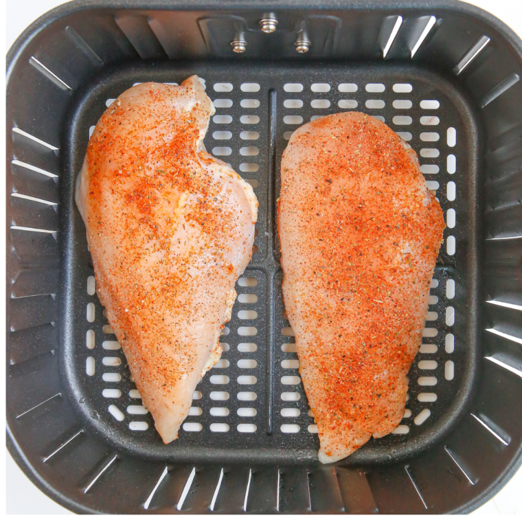 Air Fryer Frozen Chicken Breasts