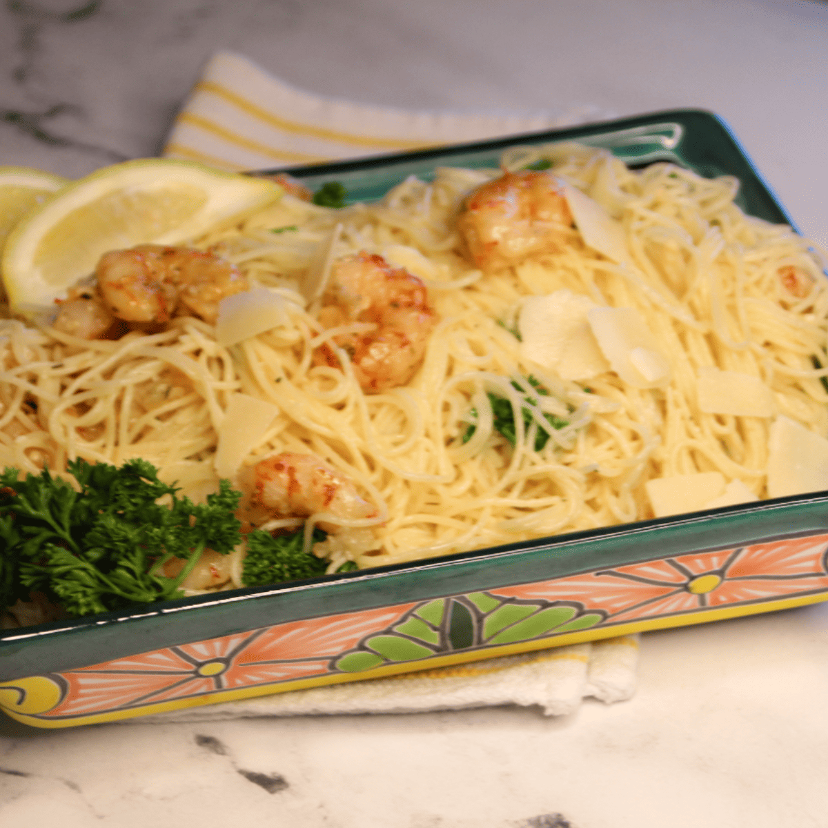 Air Fryer Frozen Garlic & Herb Butter Shrimp - Fork To Spoon