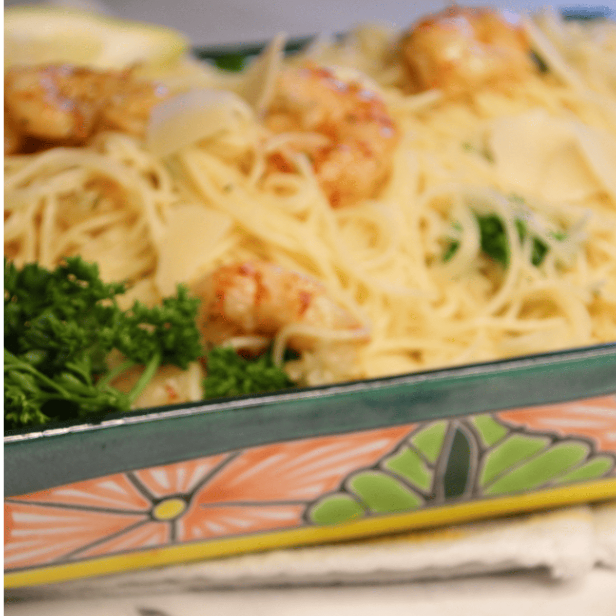 Air Fryer Frozen Garlic & Herb Butter Shrimp - Fork To Spoon