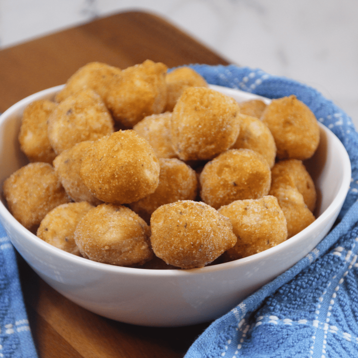 Air Fryer Frozen Hush Puppies Fork To Spoon