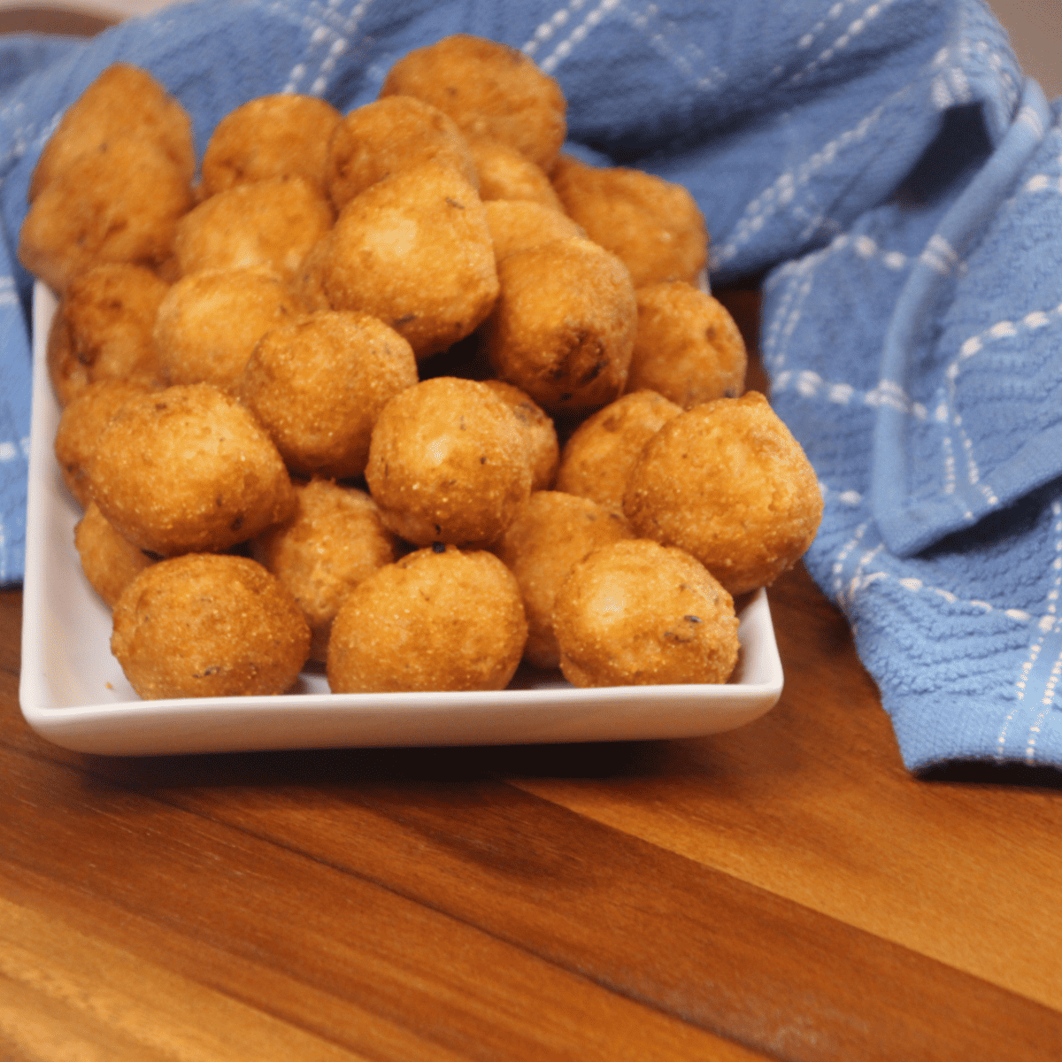 Air Fryer Frozen Hush Puppies Fork To Spoon