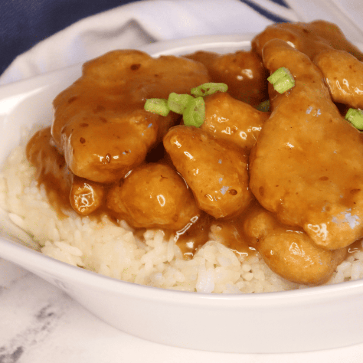 Air Fryer Frozen Sesame Chicken