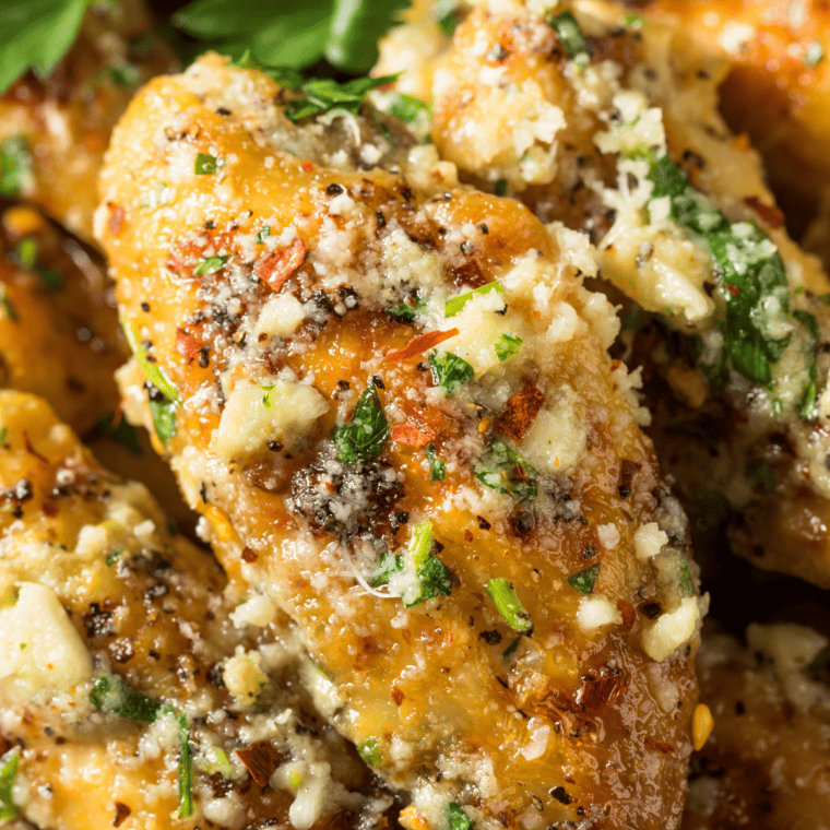 Air Fryer Garlic Parmesan Chicken Wings