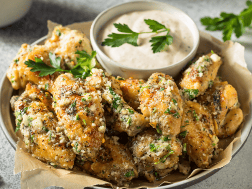 Ninja foodi garlic parmesan chicken online wings