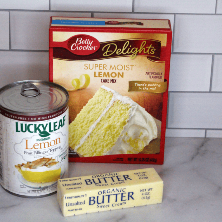 Ingredients Needed For Air Fryer Lemon Dump Cake