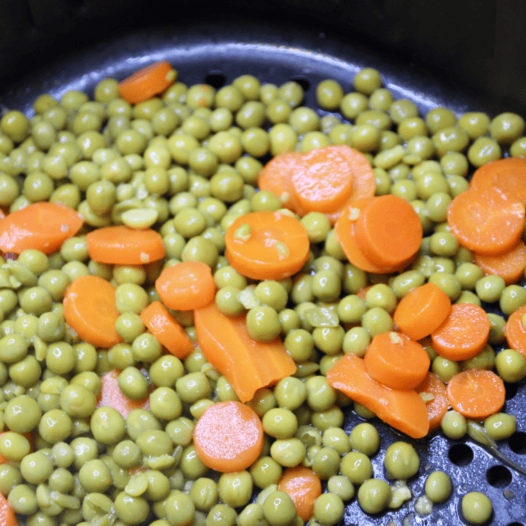 Air Fryer Peas and Carrots