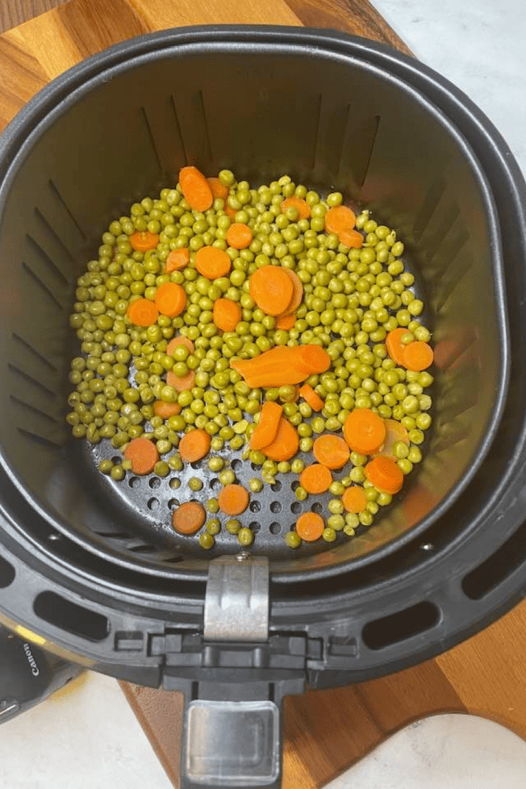 Air Fryer Peas and Carrots