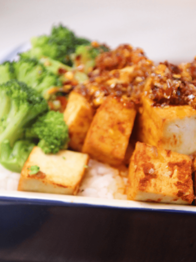 Air Fryer Curry Tofu Fork To Spoon