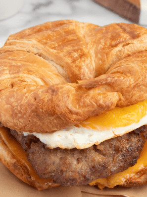 Burger King Sausage Egg and Cheese Croissan’wich