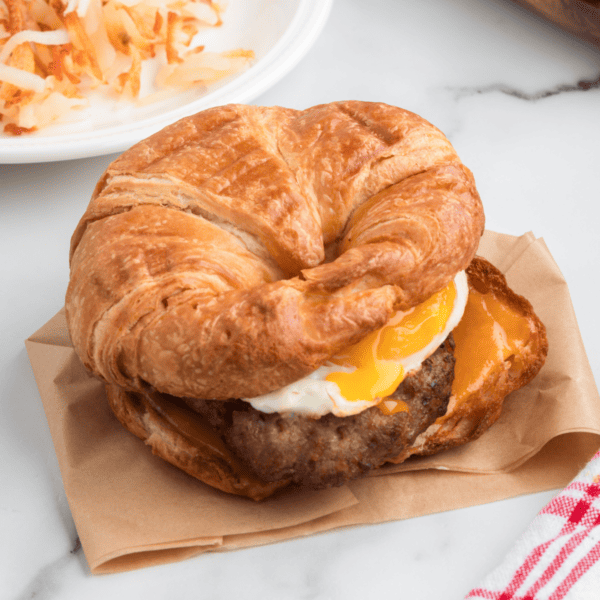 Burger King Sausage Egg and Cheese Croissan’wich - Fork To Spoon