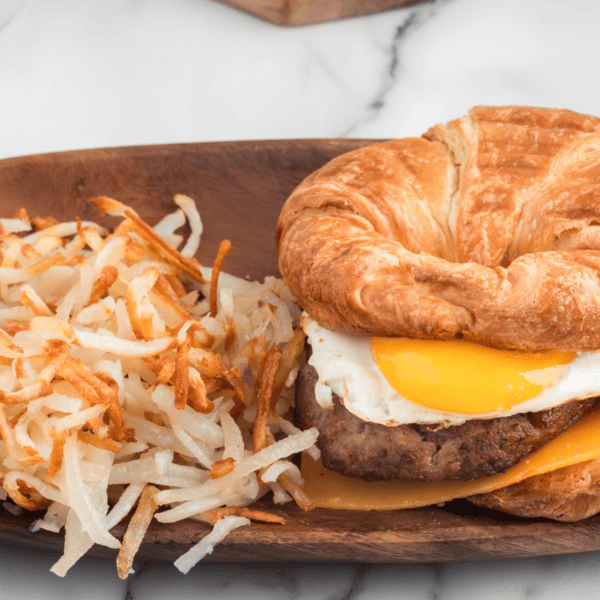 Burger King Sausage Egg and Cheese Croissan’wich - Fork To Spoon