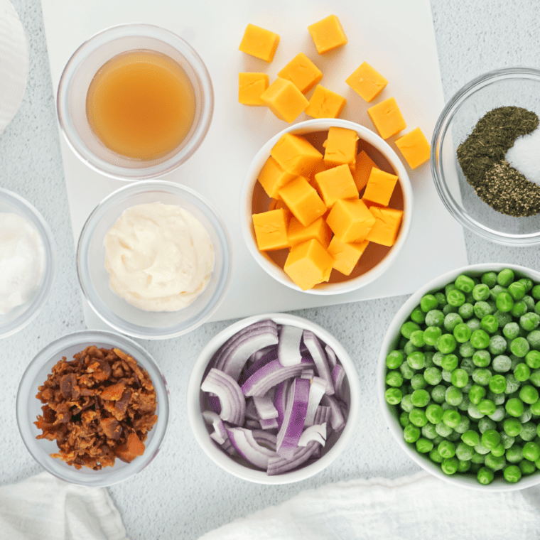 Ingredients Needed For Classic Pea Salad