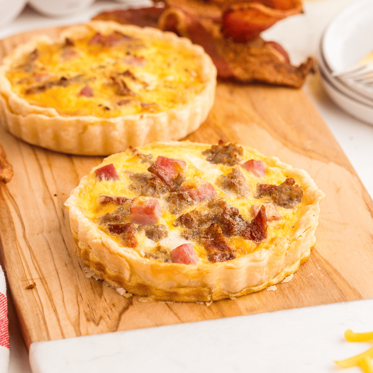 Air Fryer Meat Lover's Quiche