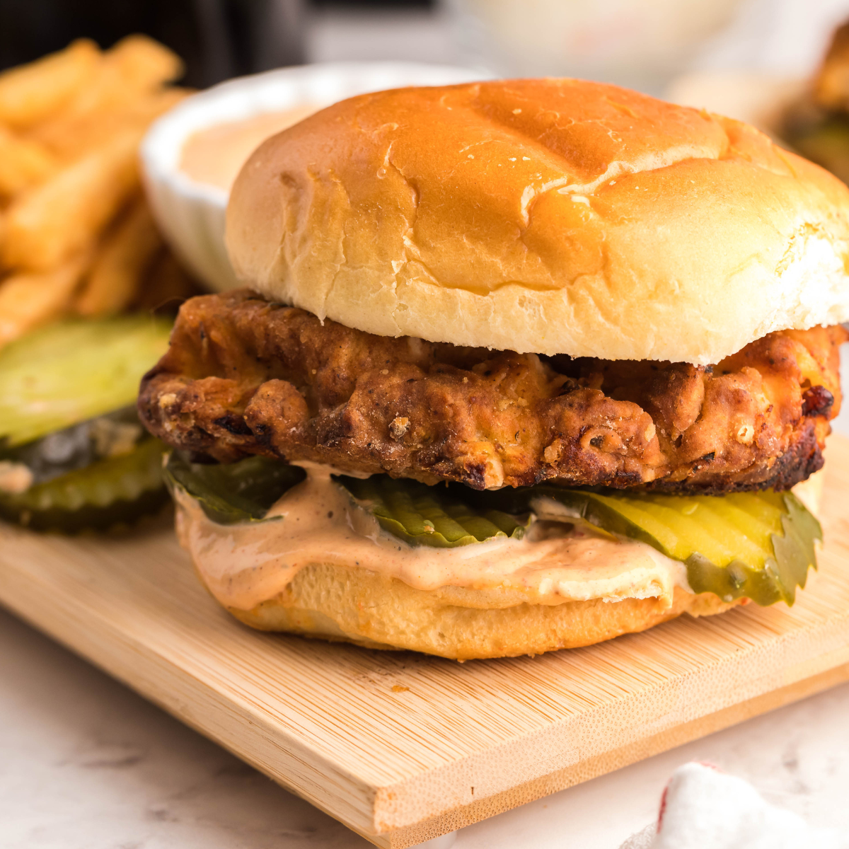 Air Fryer Copycat KFC Spicy Chicken Sandwich