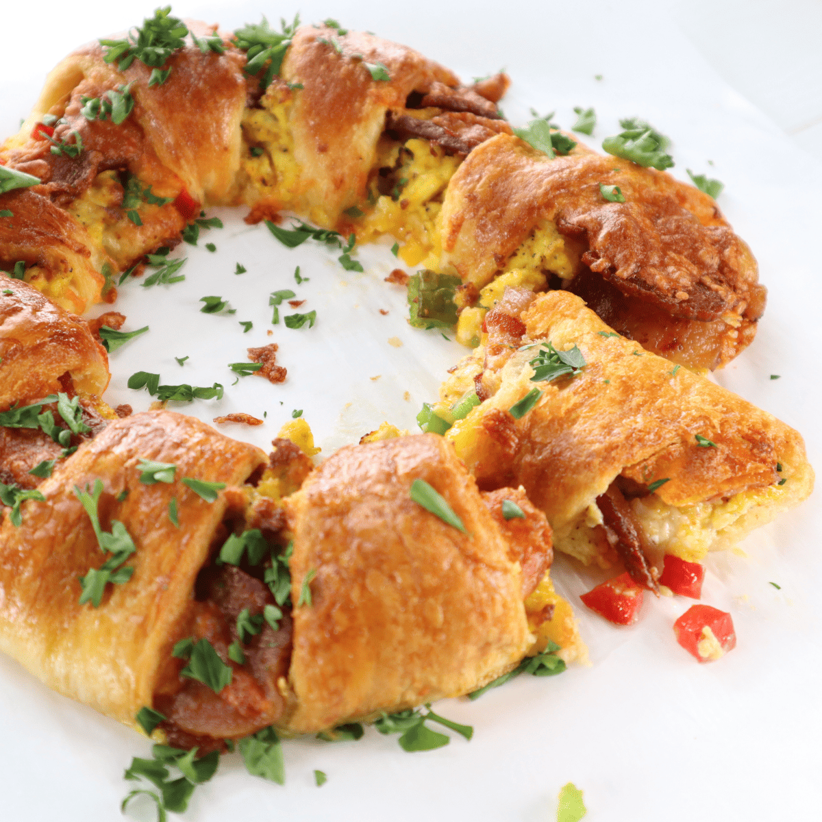 Air Fryer Crescent Bacon Breakfast Ring