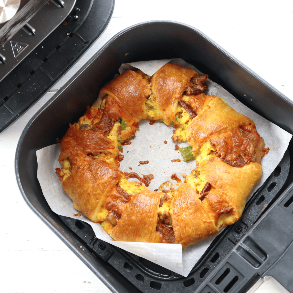 Air Fryer Crescent Bacon Breakfast Ring