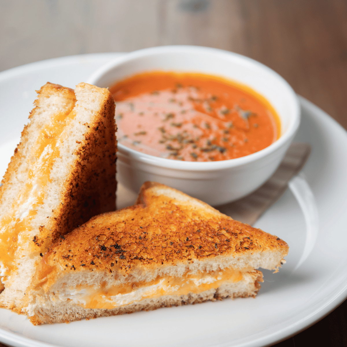 Air Fryer Feta, Tomato, and Basil Grilled Cheese - Fork To Spoon