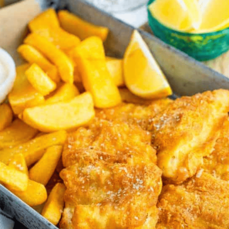 Fish and chips  air fryer