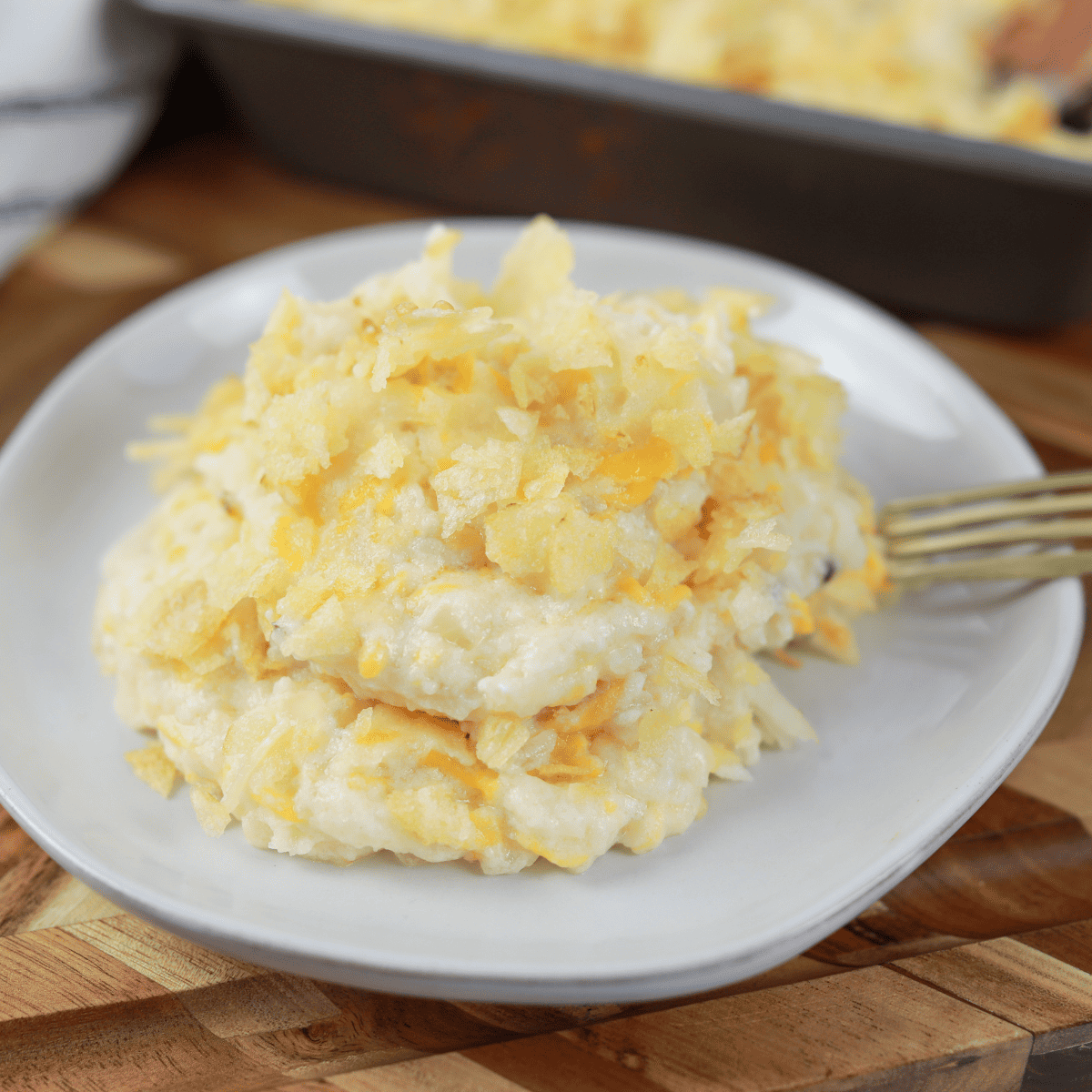 Air Fryer Funeral Potatoes - Fork To Spoon