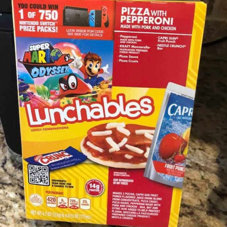 Air Fryer Pizza Lunchables