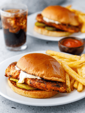 air fryer popeyes blackened chicken sandwiches