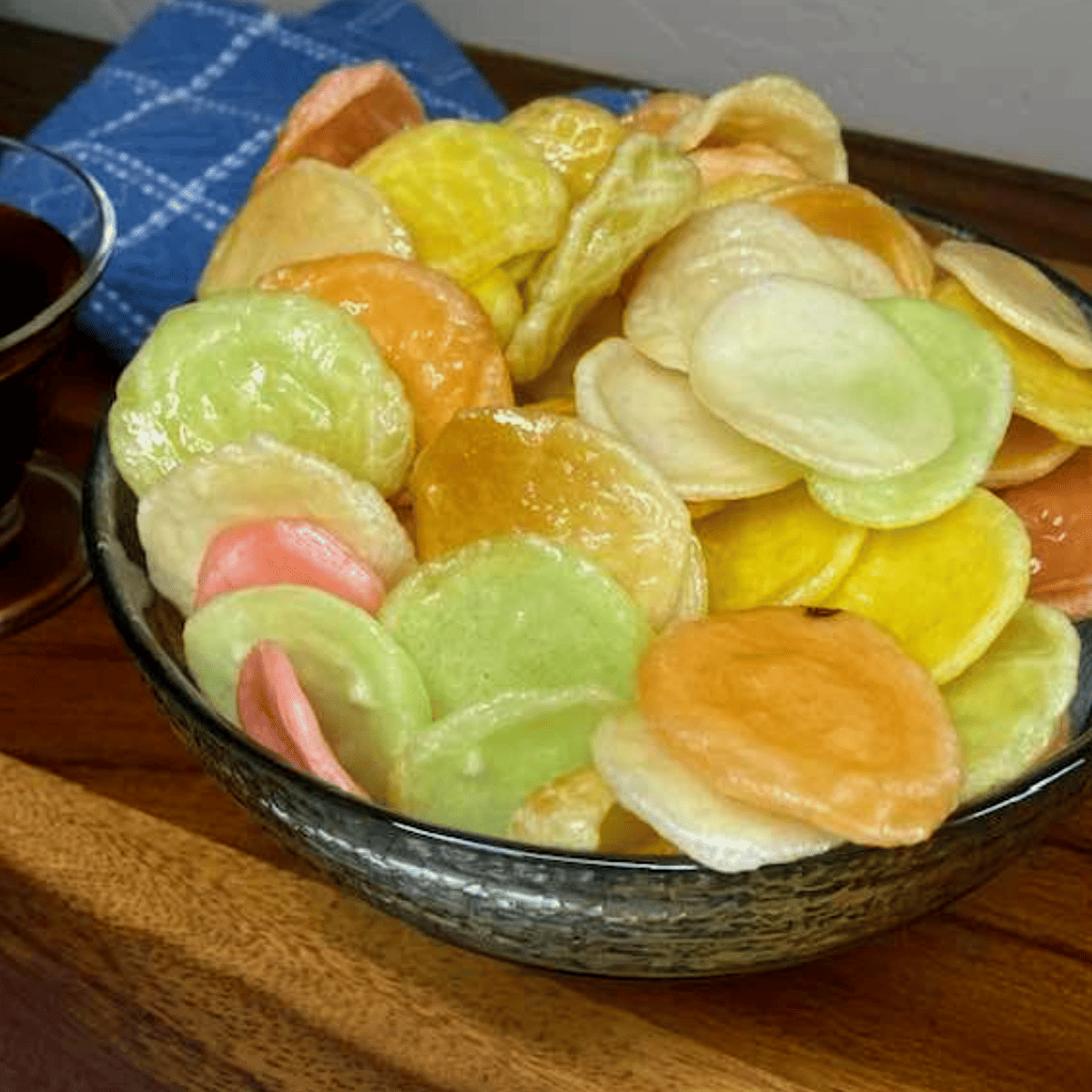 Air Fryer Prawn Crackers Fork To Spoon