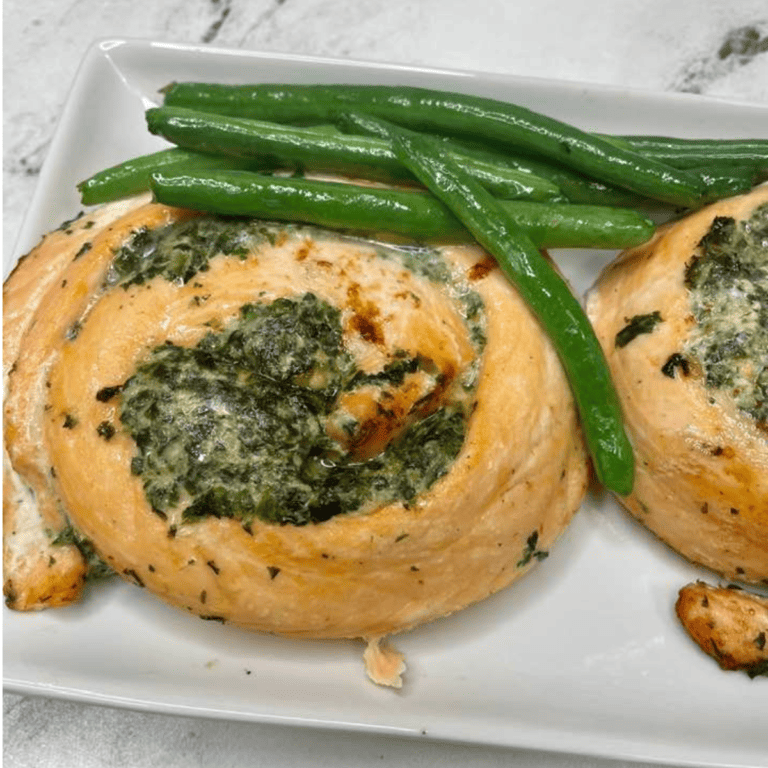 Air Fryer Trader Joe's Salmon Pinwheels Fork To Spoon