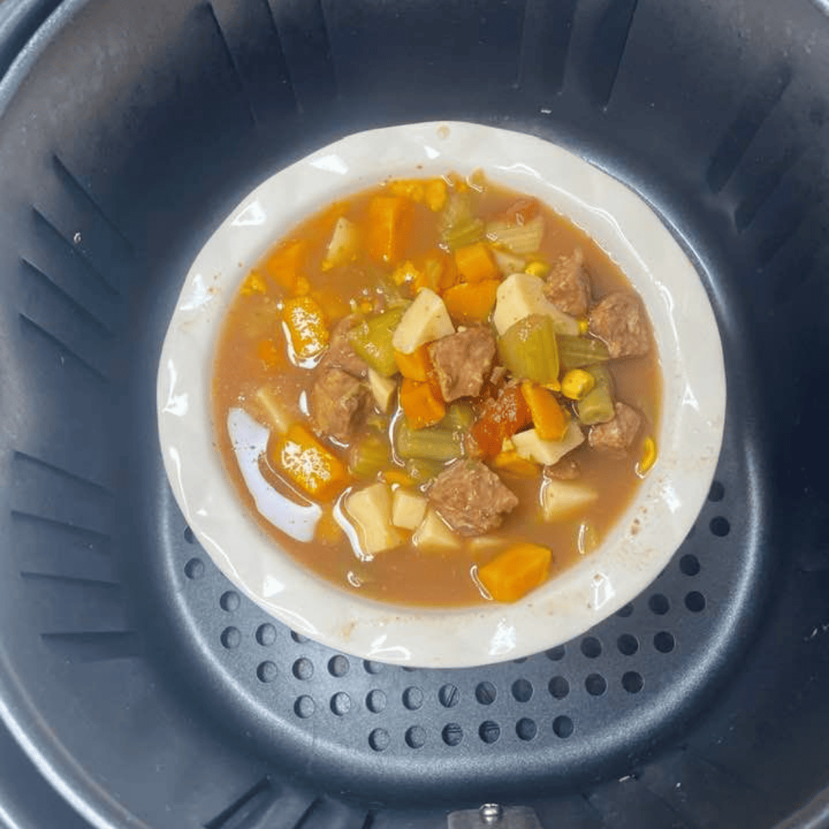 Reheating Soup in Air Fryer Fork To Spoon