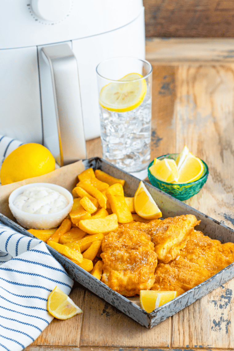 air fryer fish and chips