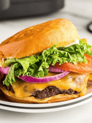 Frozen Burgers In Air Fryer -