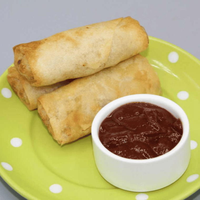 Air Fryer Salmon Spring Rolls