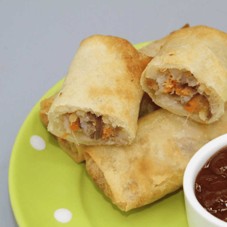 Salmon Spring Rolls