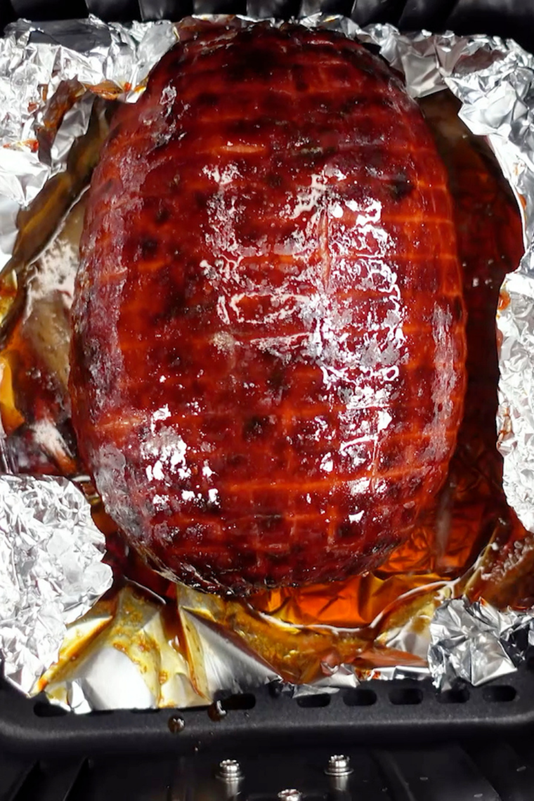 Air Fryer Honey Glazed Baked Ham