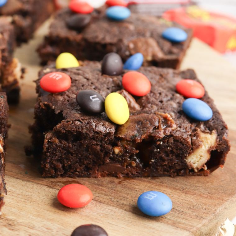 Air Fryer Candy Brownies