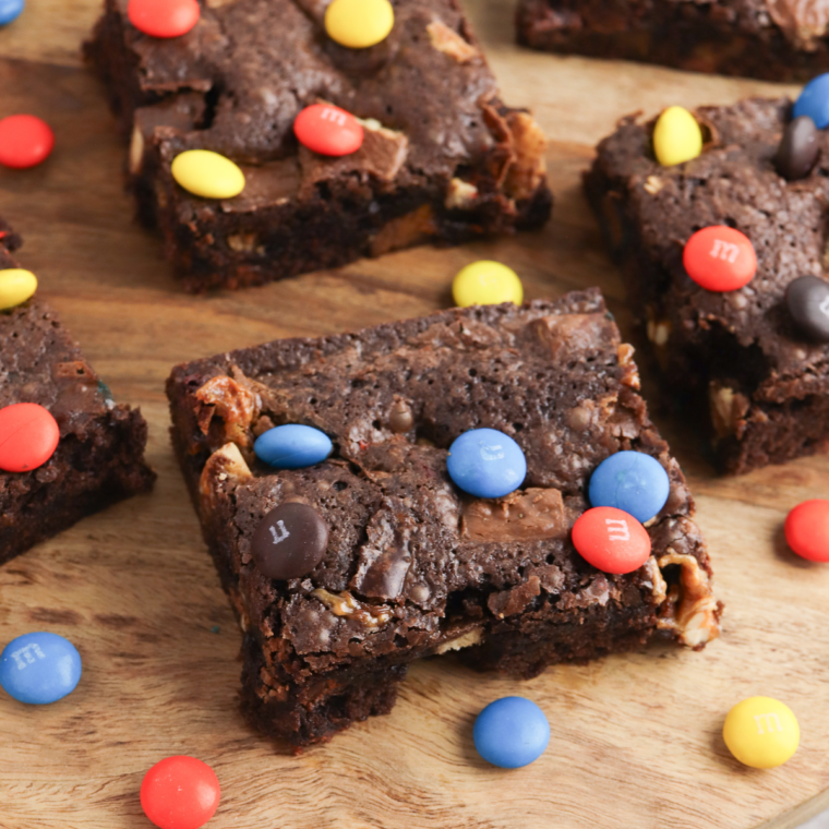 Air Fryer Candy Brownies