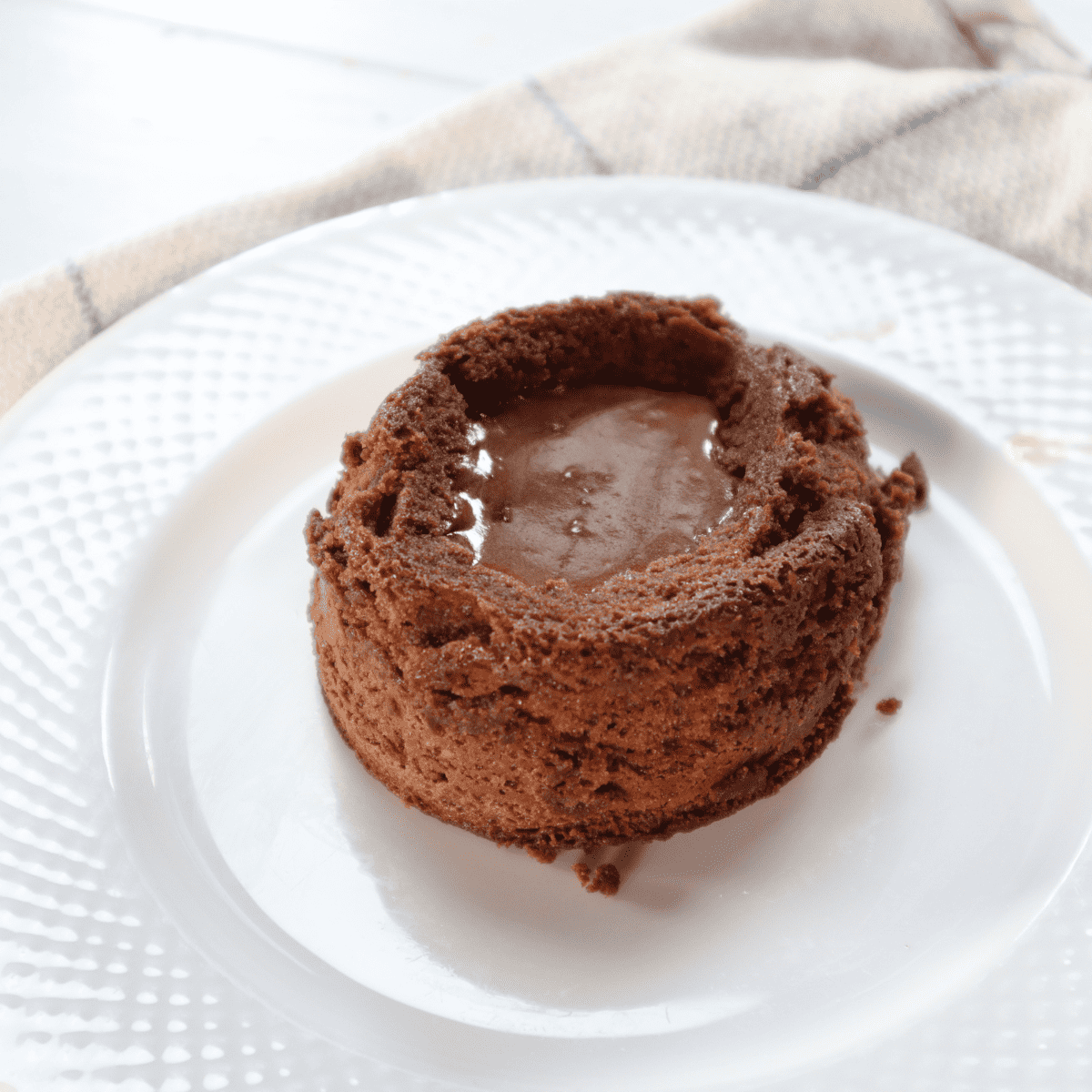 Air Fryer Chocolate Brownie Lava Cake Fork To Spoon