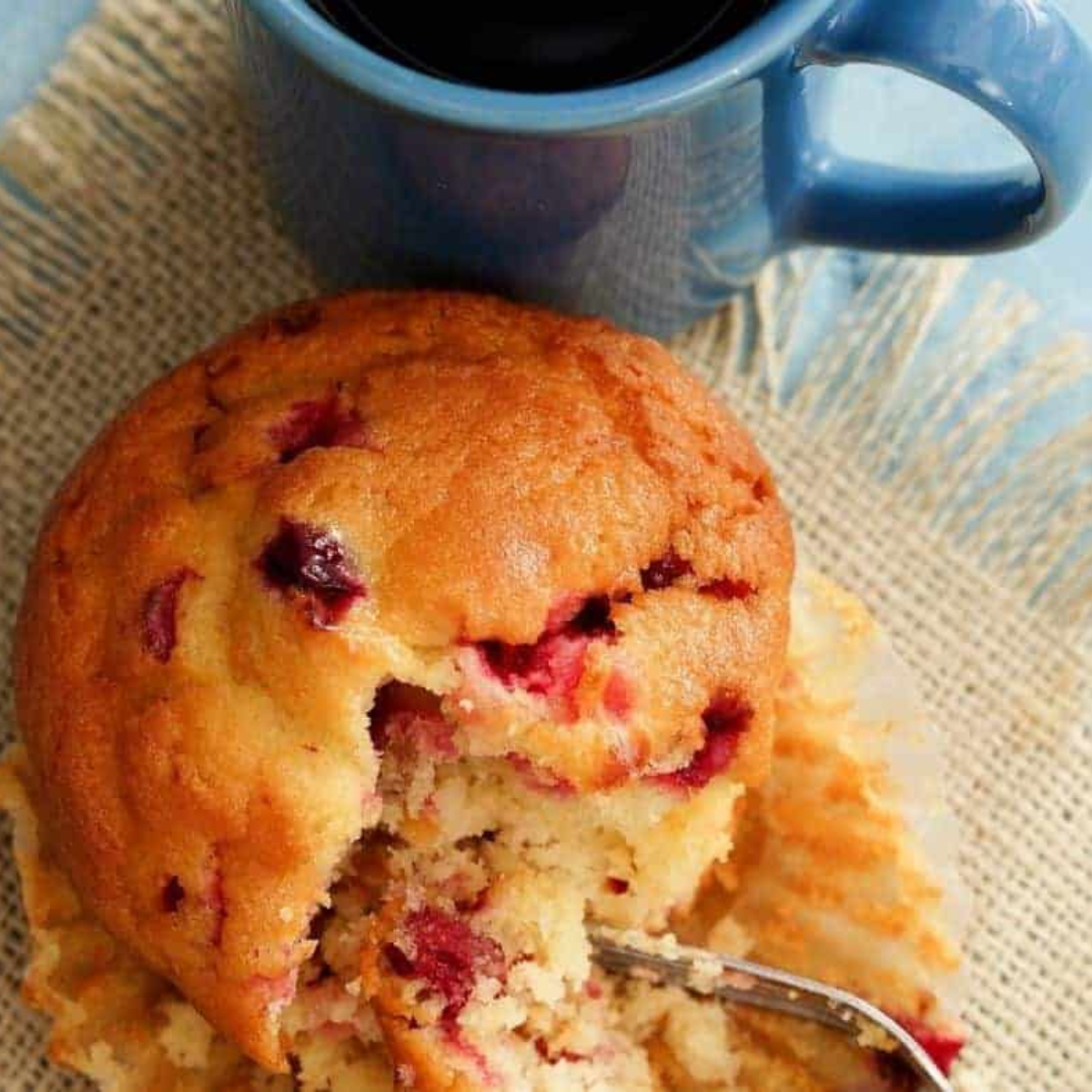 Air Fryer Cranberry Muffin For One