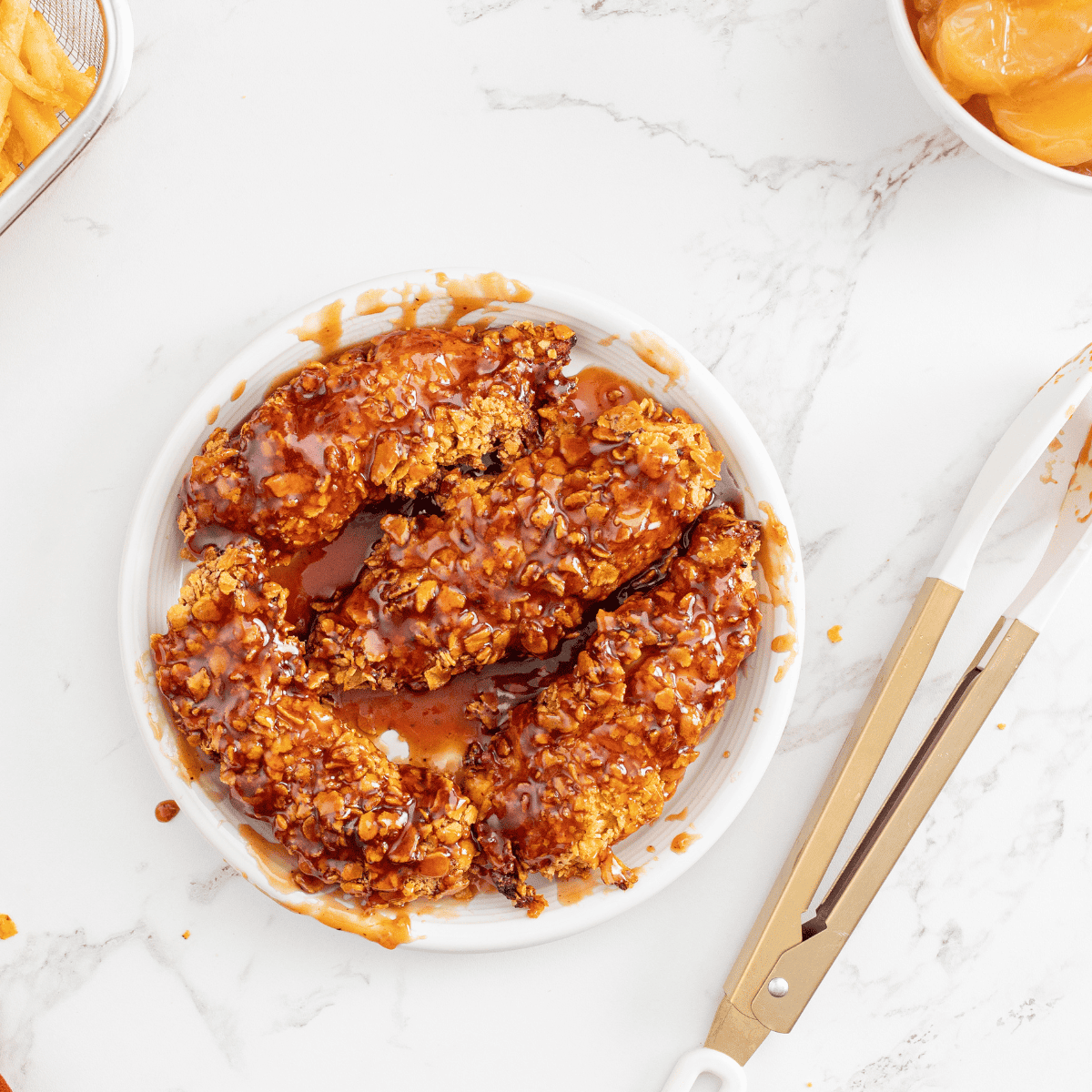 Air Fryer Honey BBQ Chicken Tenders - Fork To Spoon