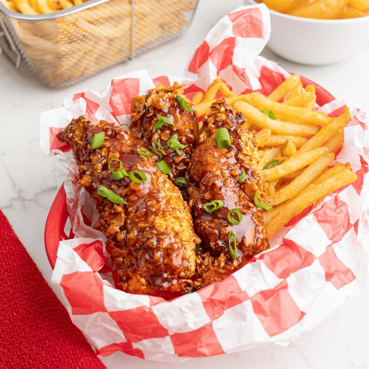 Air Fryer Honey BBQ Chicken Tenders - Fork To Spoon