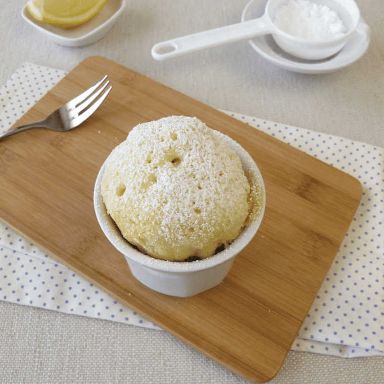 Easy Air Fryer Lemon Mug Cake