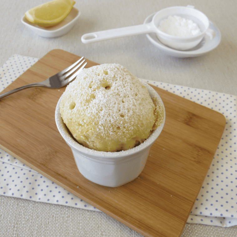 Air Fryer Lemon Mug Cake