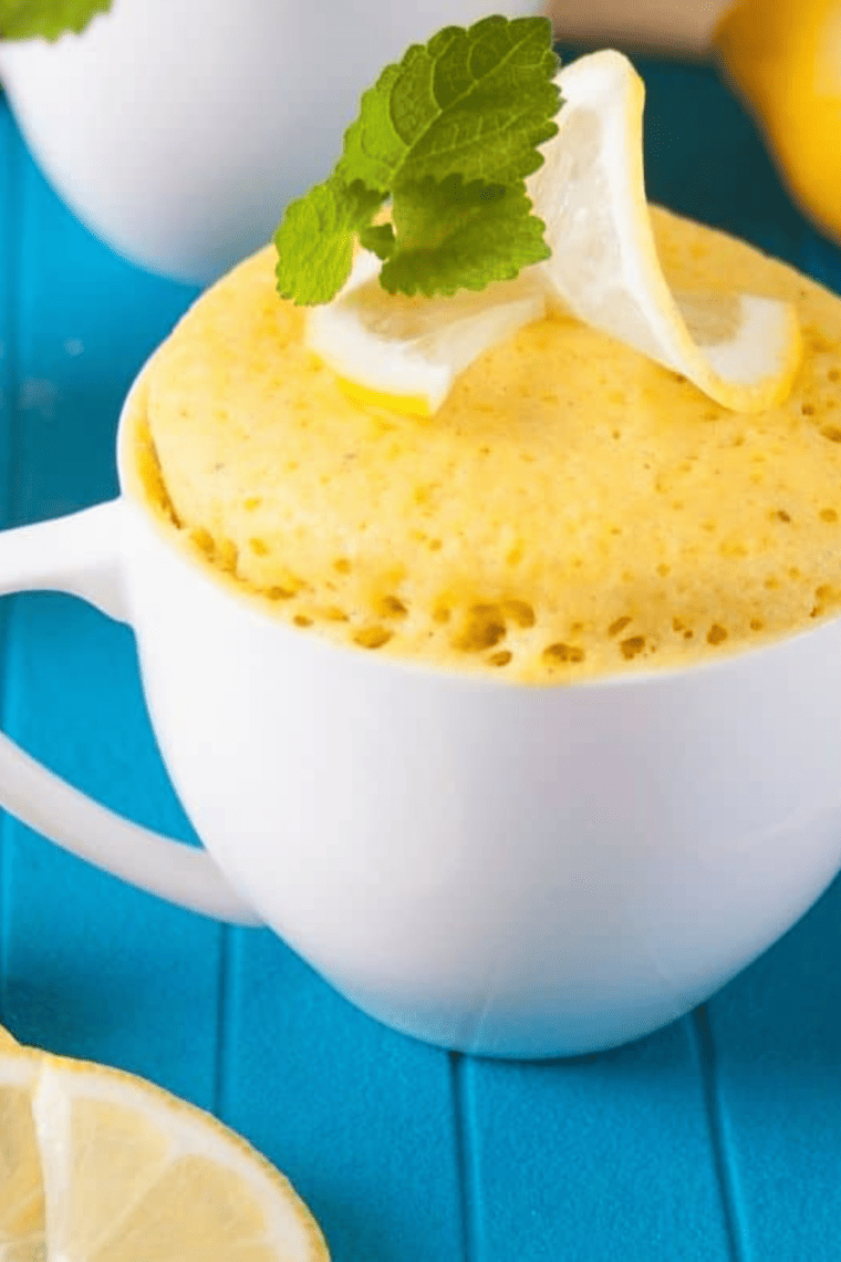 Air Fryer Lemon Mug Cake