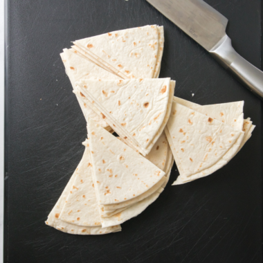 Air Fryer Low-Carb Tortilla Chips - Fork To Spoon