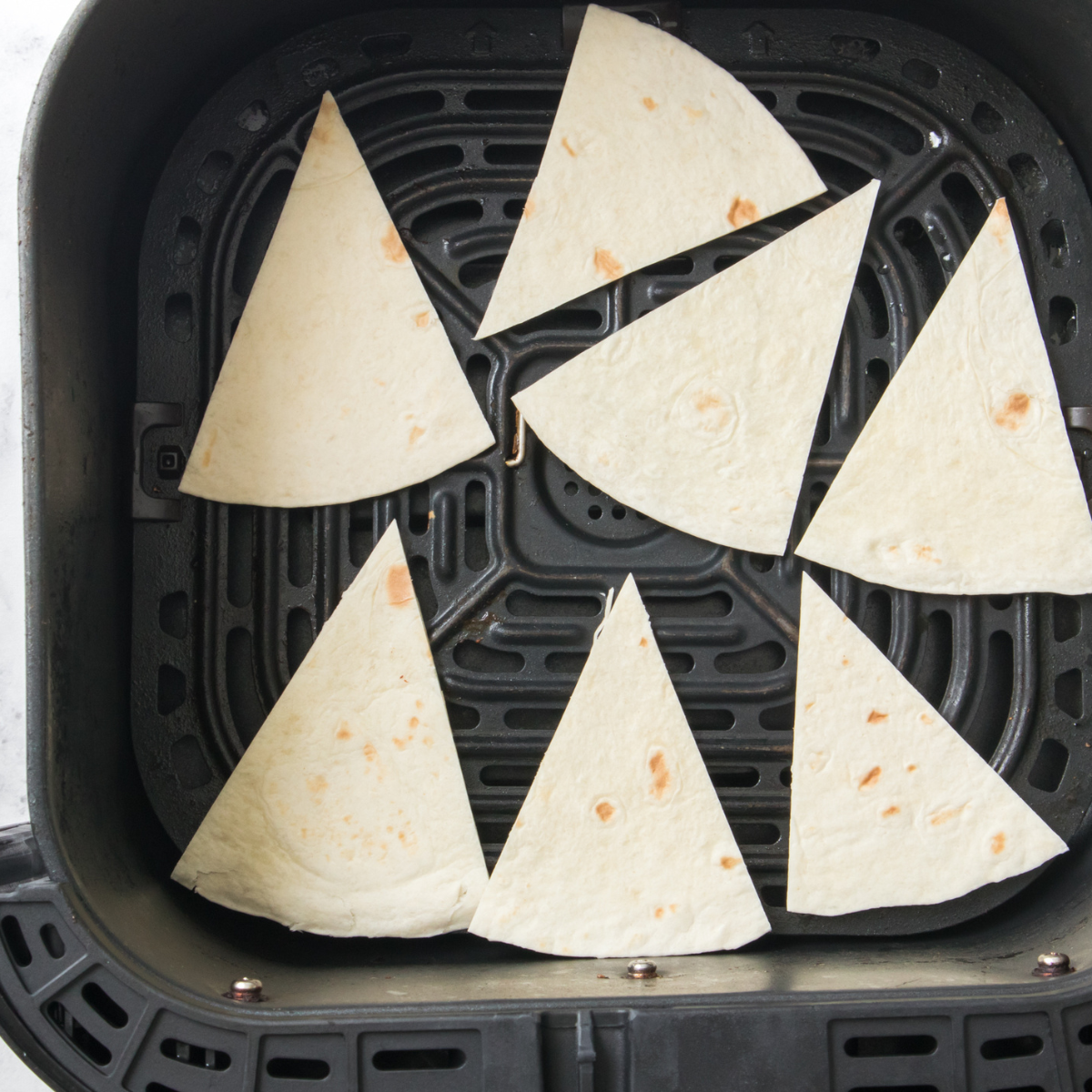 Air Fryer Low-Carb Tortilla Chips - Fork To Spoon