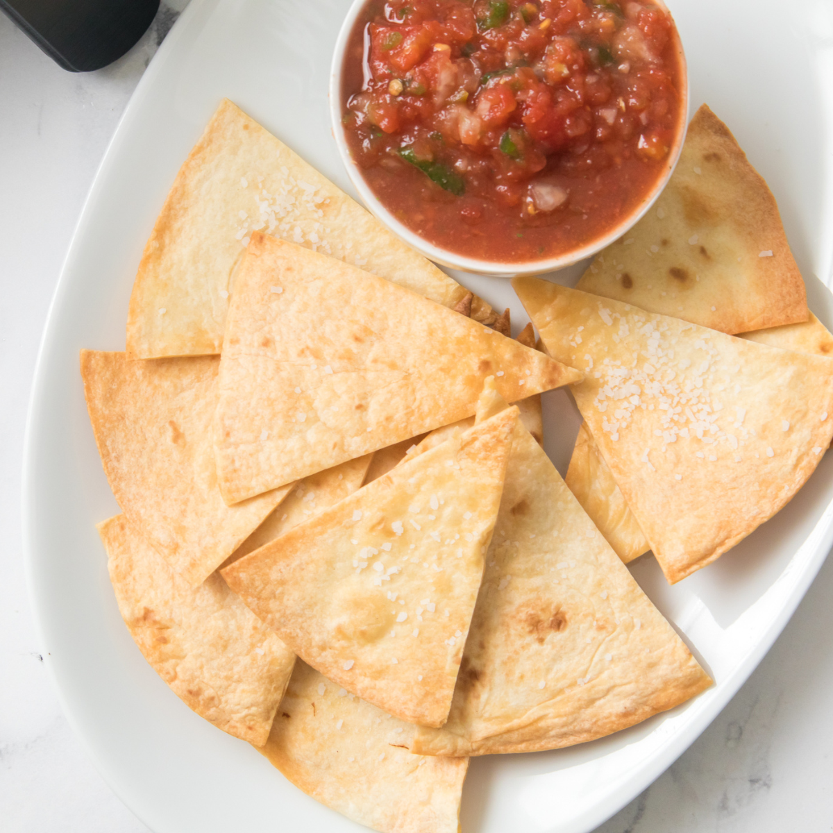 Air Fryer Low-Carb Tortilla Chips